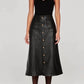Dl1961 - Women'S - Alma Button Front Leather Skirt