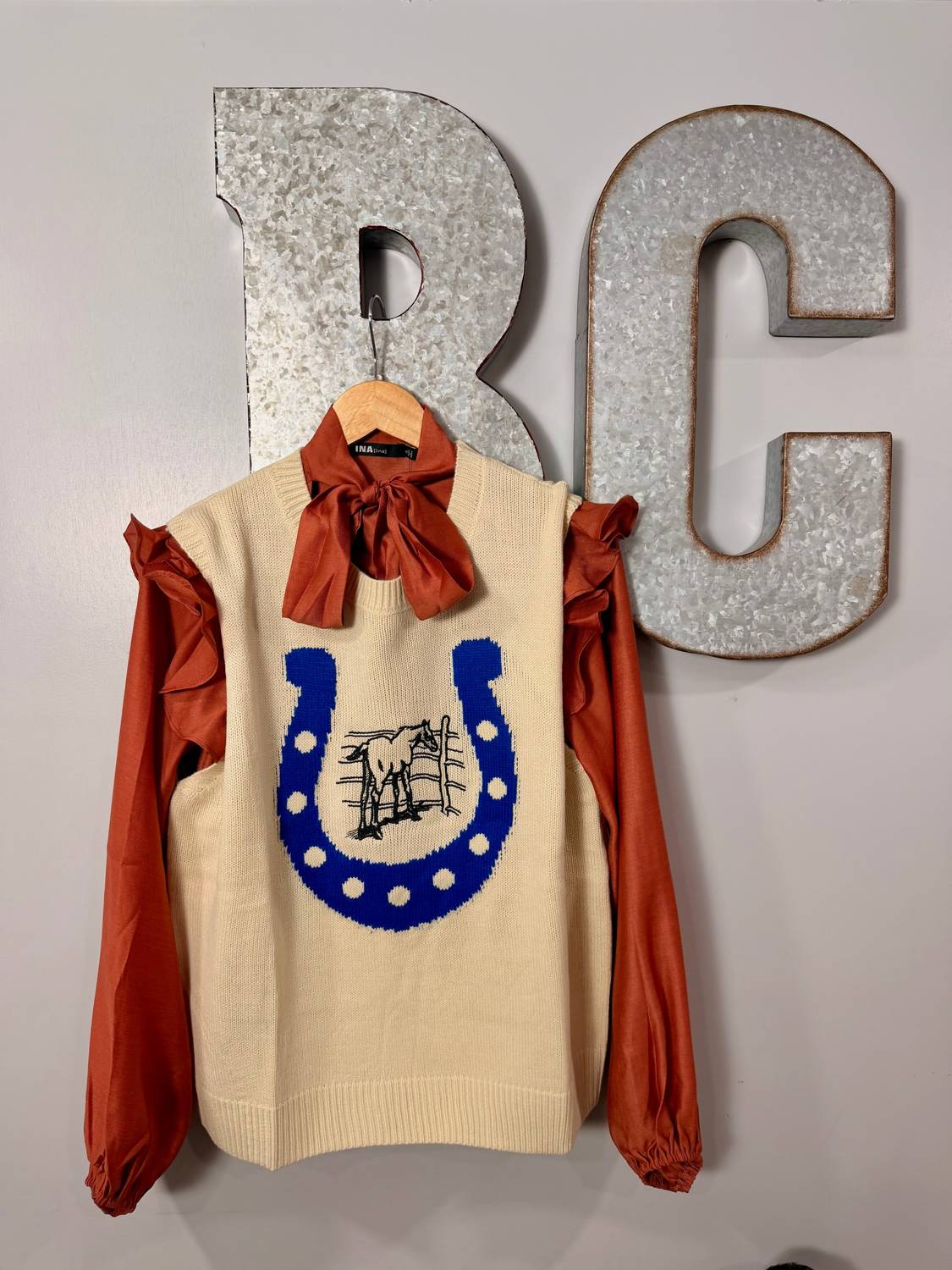 2Flyco - Women's Get Lucky Oversized Sweater Vest