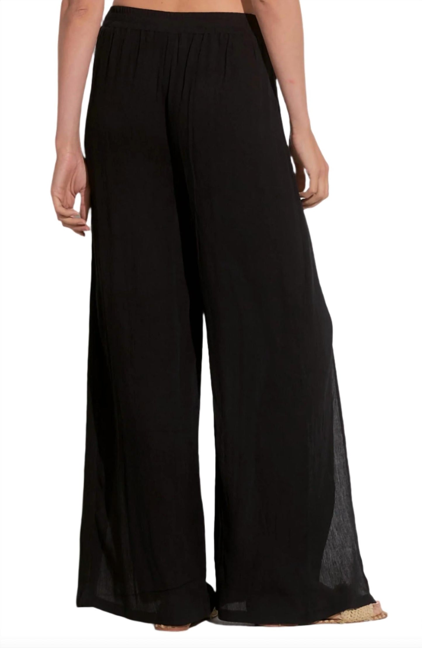 Elan - Women's Wide Leg Wrap Front Pant