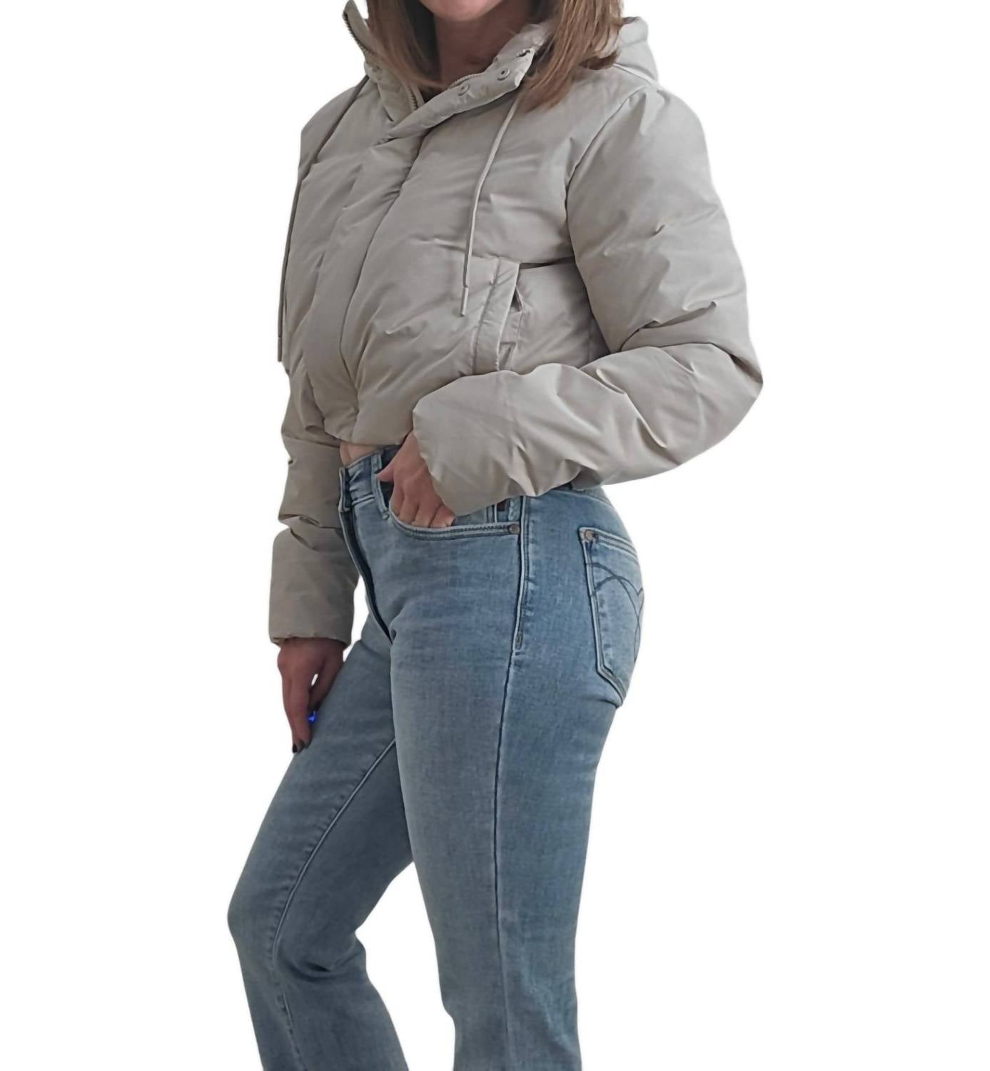 Mono B - Cropped Puffer Jacket