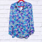 Diva Usa - Daisy Floral Collared Long Sleeve Shirt