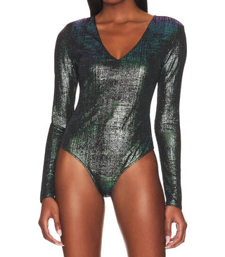 Steve Madden - Body com decote em V brilhante