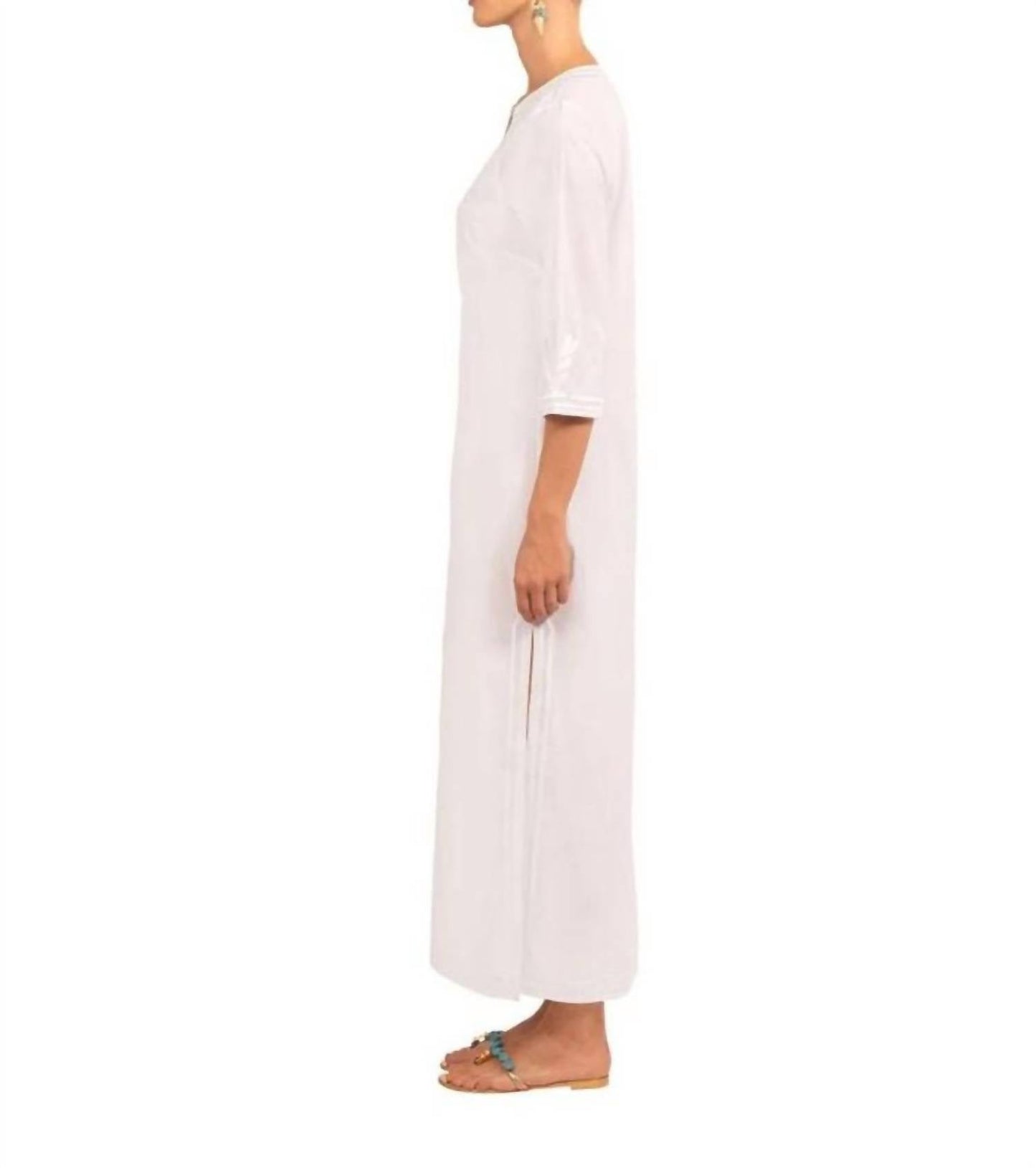 Gretchen Scott - Embroidered Reef Caftan Dress