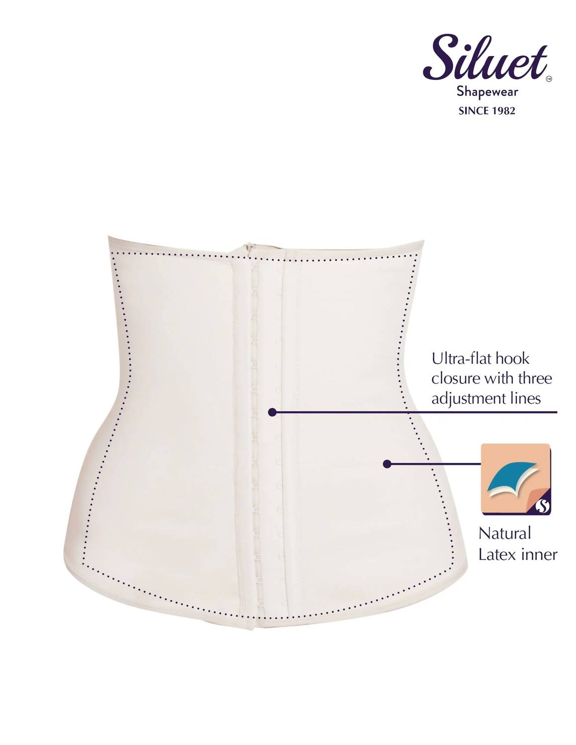 Siluets - Shaping Waist Cincher With Latex