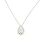 Aamiaa - 0.53 Carat Natural Diamond Pear Halo Cluster Pendant