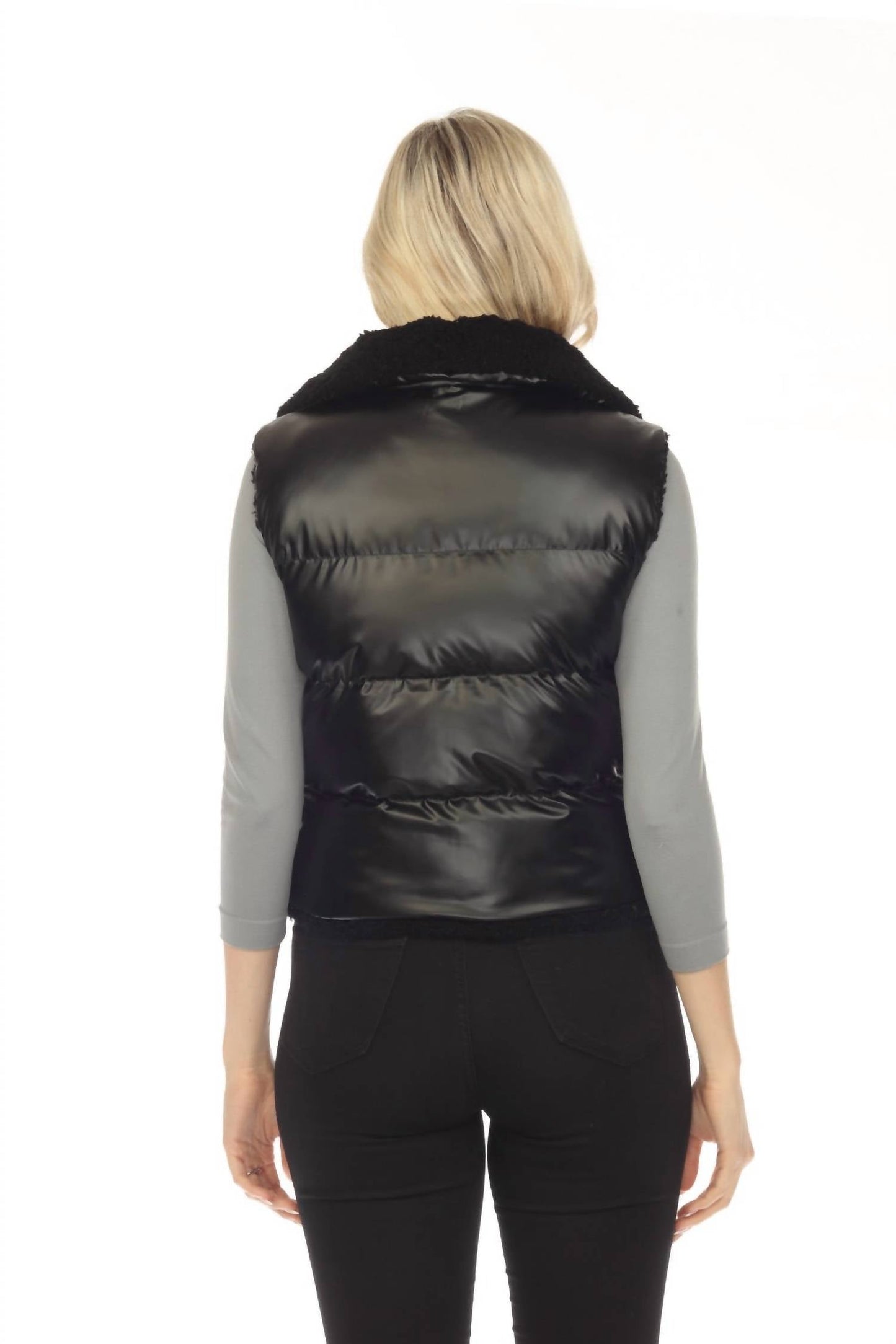Belle Fare - Lodi Faux Shearling Reversible Vest
