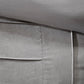 7 Piece Faux Suede Comforter Set Grey Full
