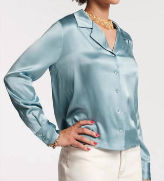 Frances Valentine - Camisa de seda sólida Katherine
