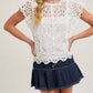 Bluivy - LACE KNITTED SLEEVELESS CROCHET TOP