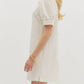 Entro - Textured Puff Sleeve Mini Dress