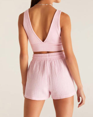 Z Supply - Sutiã regata com decote em V e canelado