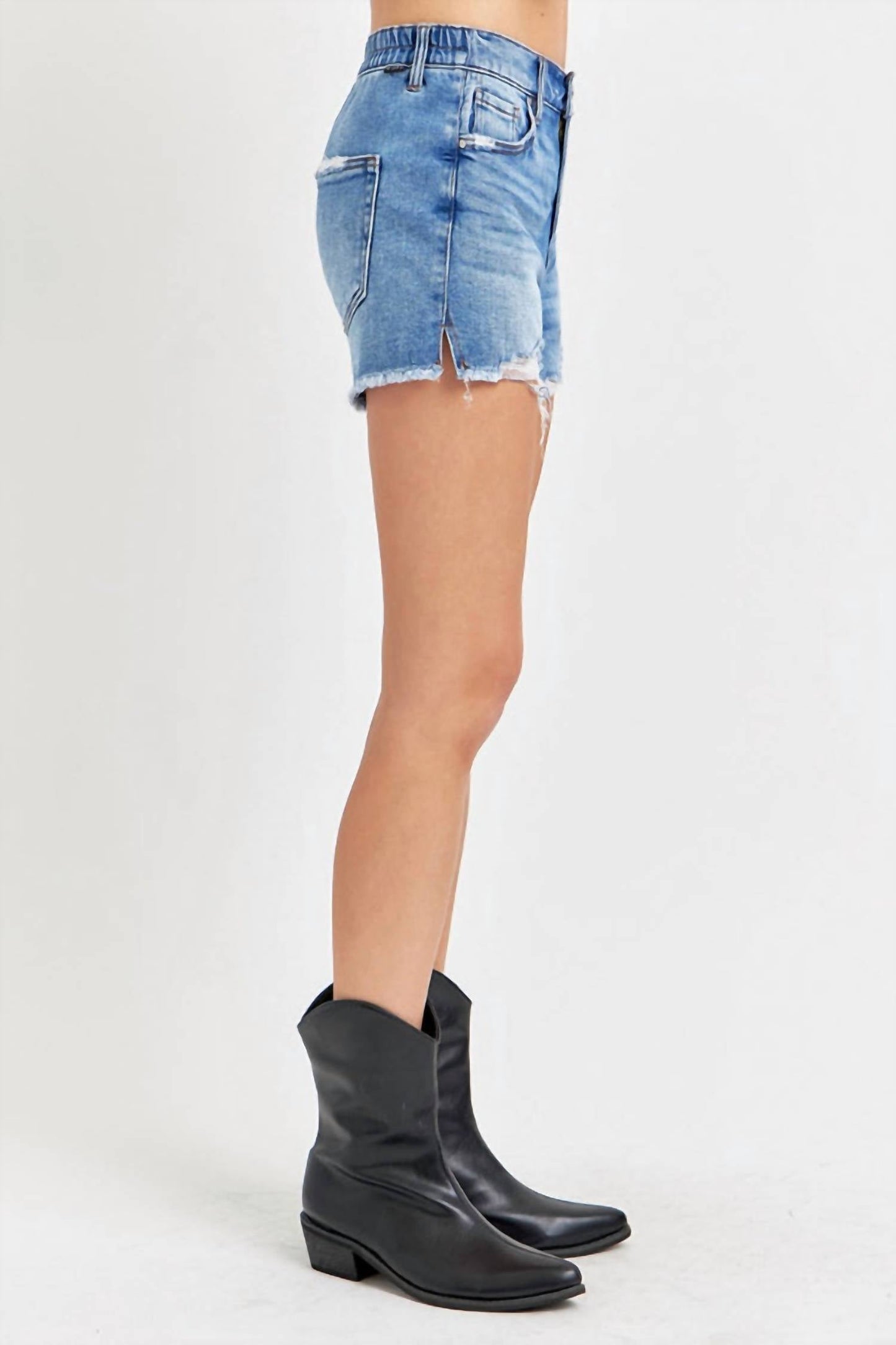 Risen - Mid-rise Denim Shorts