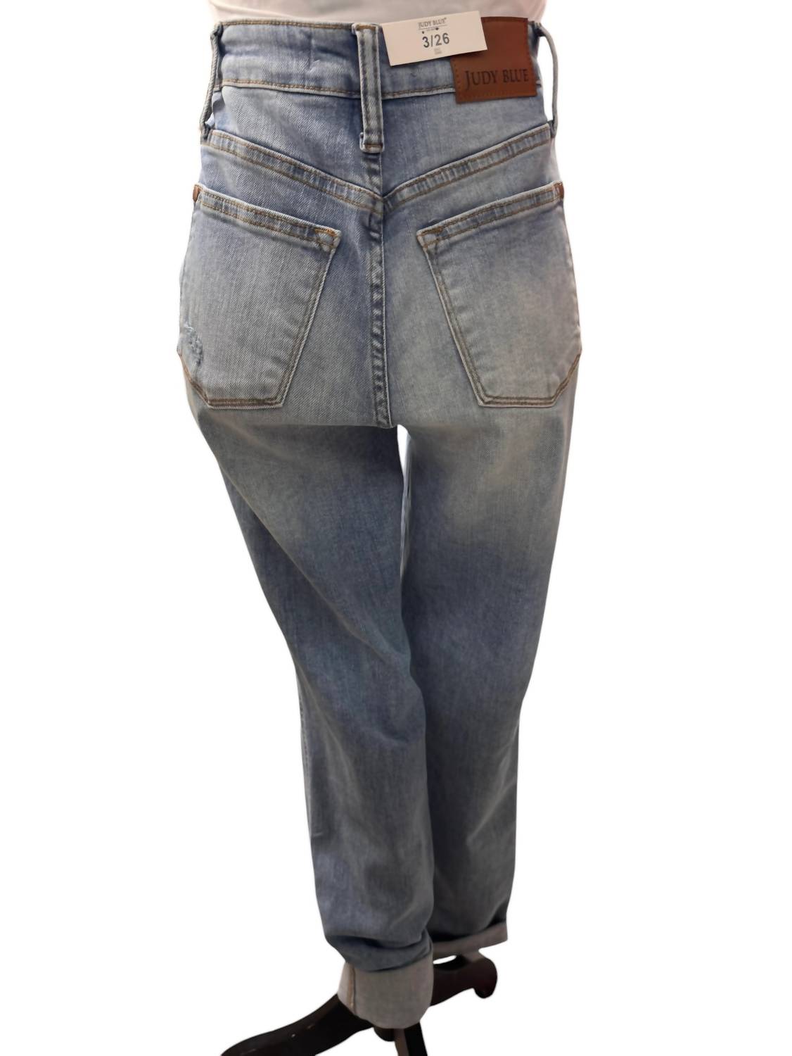 Judy Blue - Women's Boyfriend Distressed Jeans