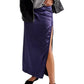 Free People - Dakota Satin Midi Skirt