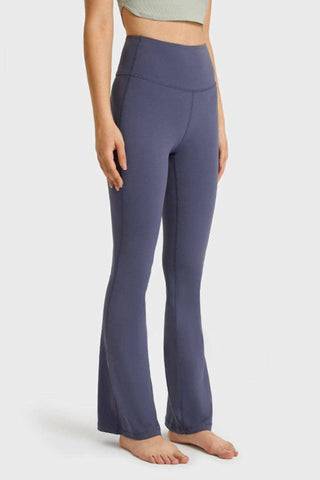 Trendsi - Calça de ioga flare com cintura elástica