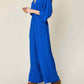 Double Take - Chic Surplice Wide Leg Jumpsuit