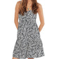 Apricot - Geo Leaf Pintuck Mini Dress
