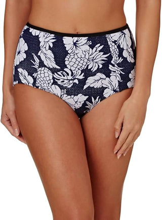 Seafolly - Calcinha de biquíni de cintura alta
