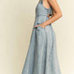 Trendsi - Jade By Jane Full Size Ruffled Denim Midi Dress Plus Size