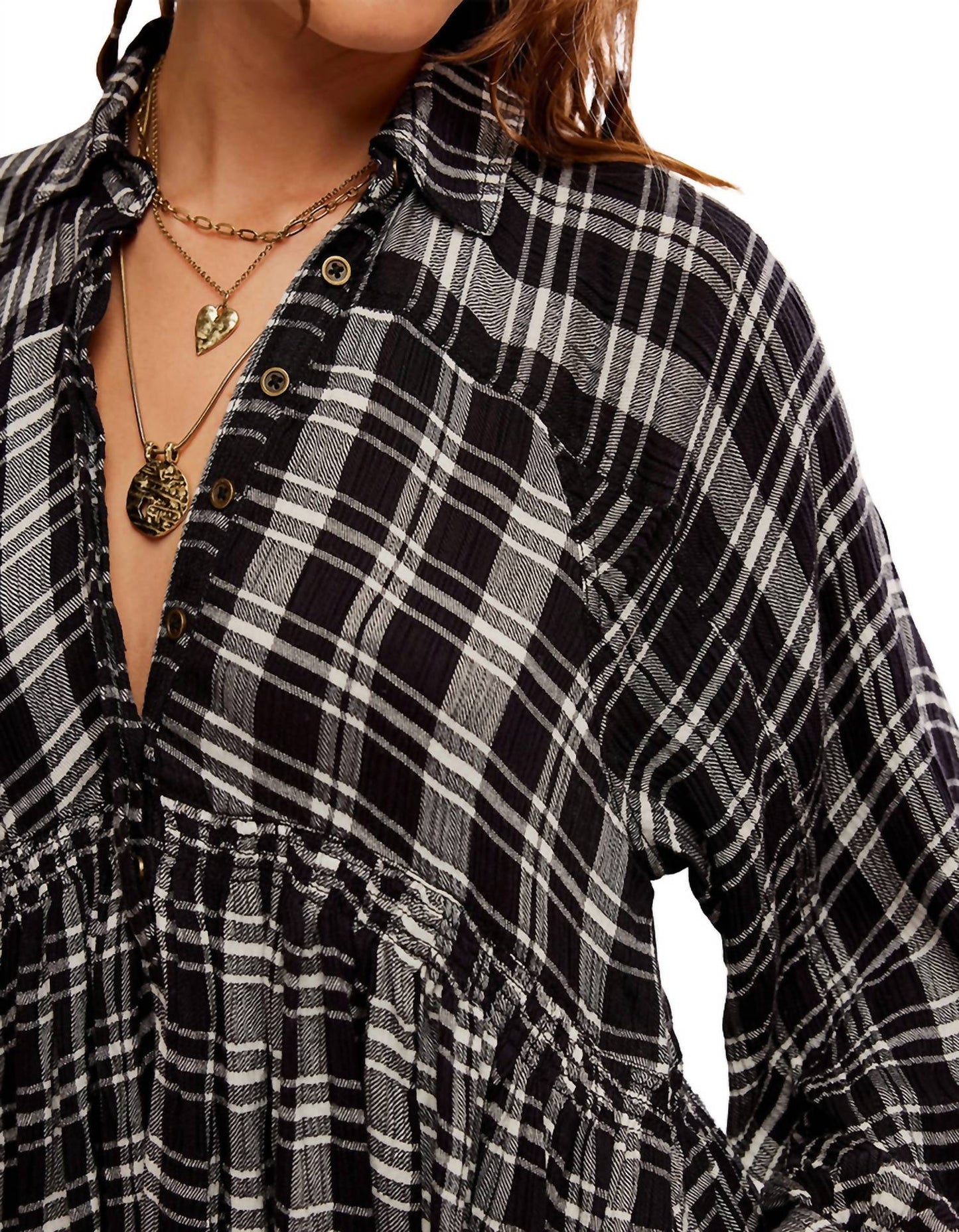 Free People - Plaid Hoffman Mini Dress