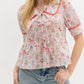 Entro - Floral Peplum Top