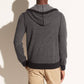 Vince - Birdseye Henley Hoodie