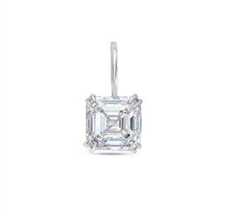 Diana M Jewels - Brincos pendentes com lapidação Asscher cultivados em laboratório de 8,10 cts