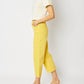 Judy Blue - High Waist Braided Waistband Wide Leg Crop Denim Jeans