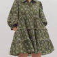 Entro - Green Dress with White Flowers