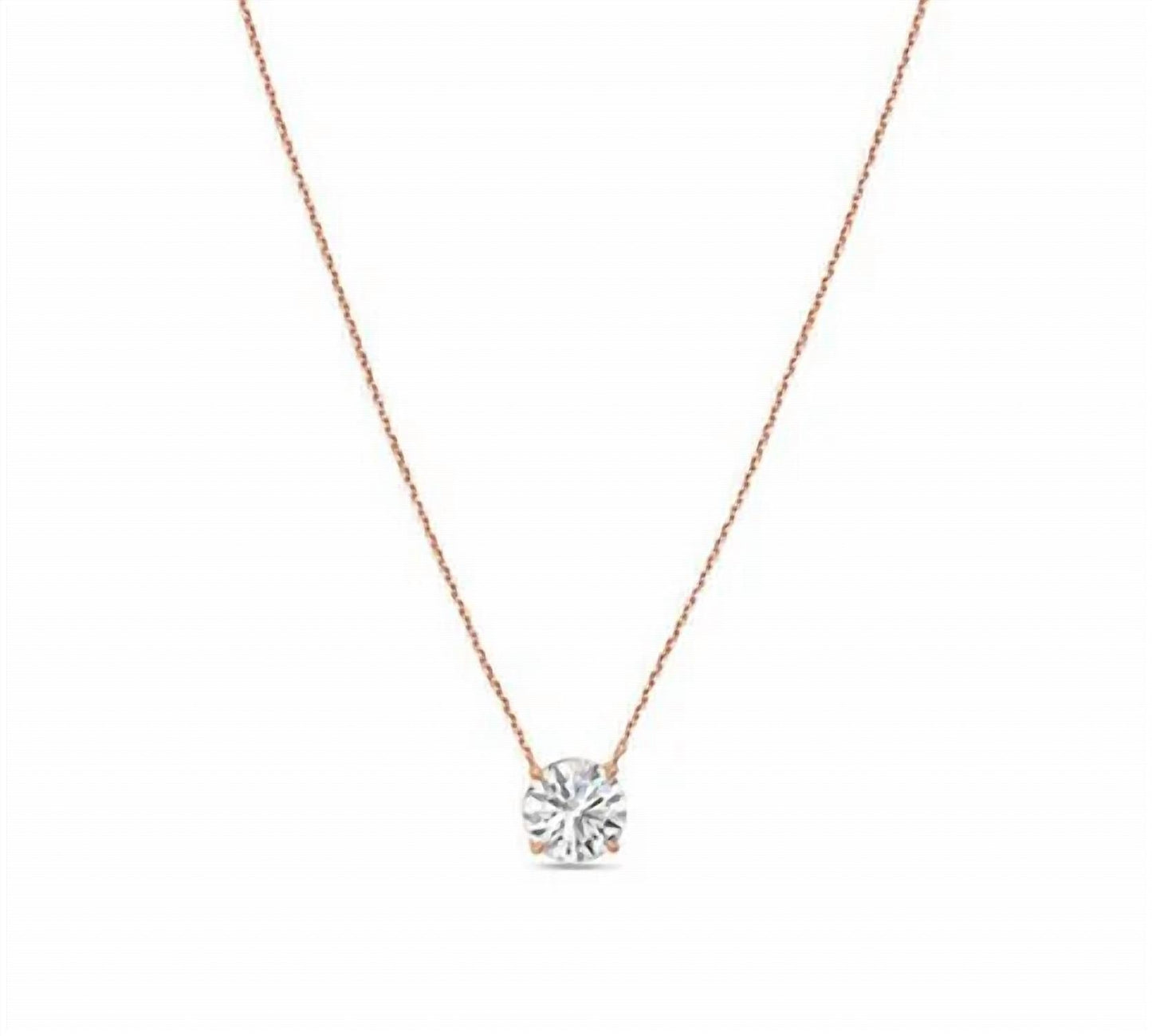 Diana M Jewels - 5.00 Cts Lab Grown Diamond Solitaire Pendant Necklace