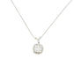 Aamiaa - 0.61 Carat Natural Diamond Cushion Halo Cluster Pendant