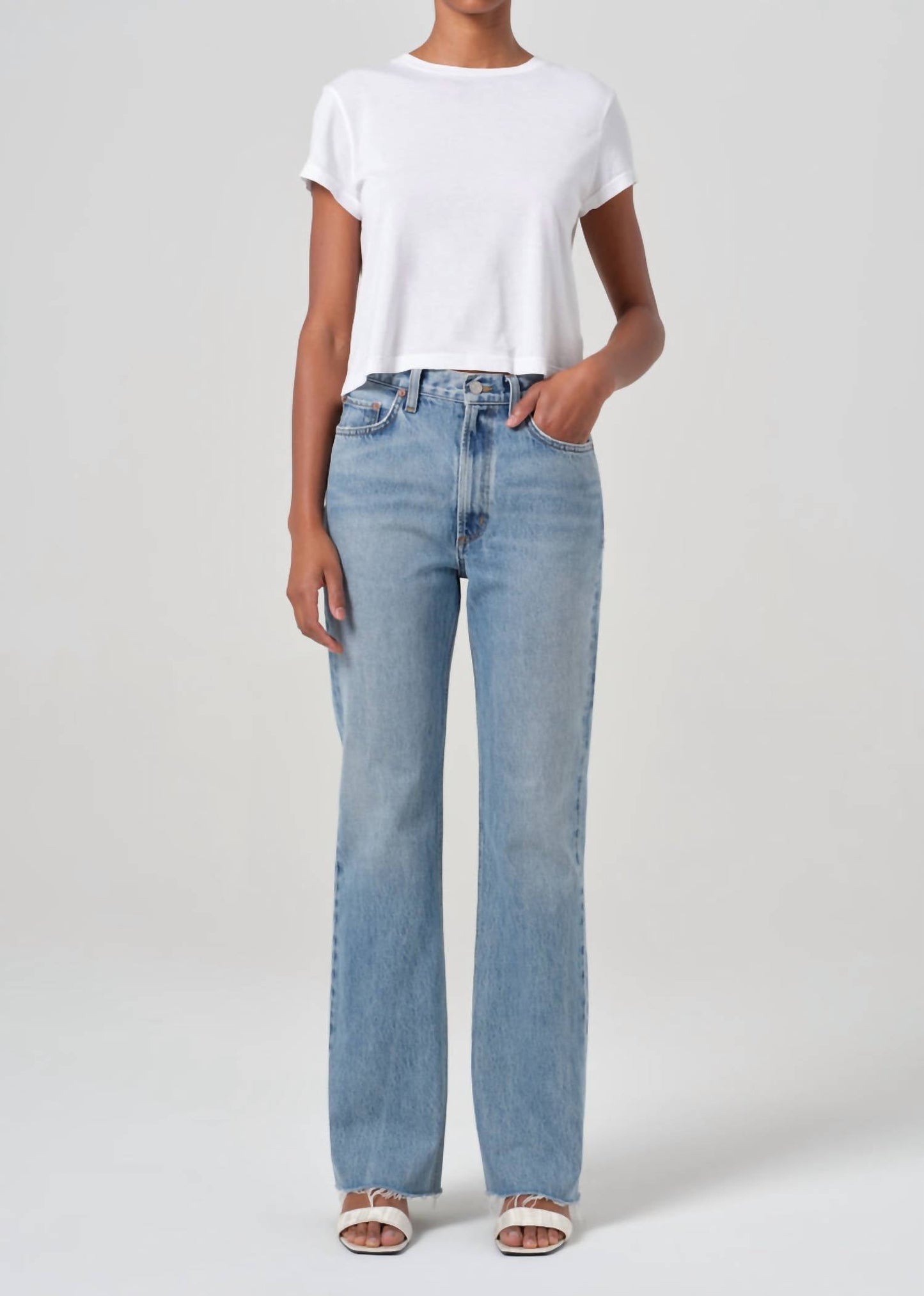 Agolde - Leena Mid Rise Baby Flare Jean