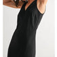 Fun 2 Fun - Satin V-neck Maxi Dress