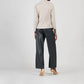 Clara Sunwoo - Ultra Soft Faux Cashmere Draped V-neck Ruched Sweater