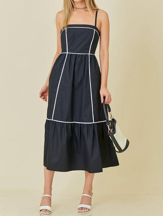 Fashion Go - Contrast Piping Dress