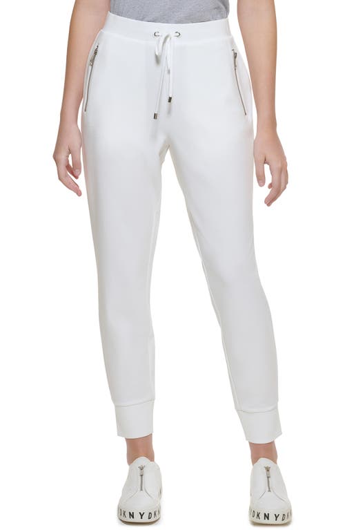DKNY Zip Pocket Joggers in Ivory at Nordstrom, Size Medium