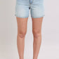 Judy Blue - 2 Button Mid Length Dad Shorts