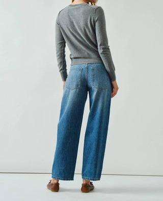 Aaron & Amber - Women's Comfy Slim Semi Barrel Pants
