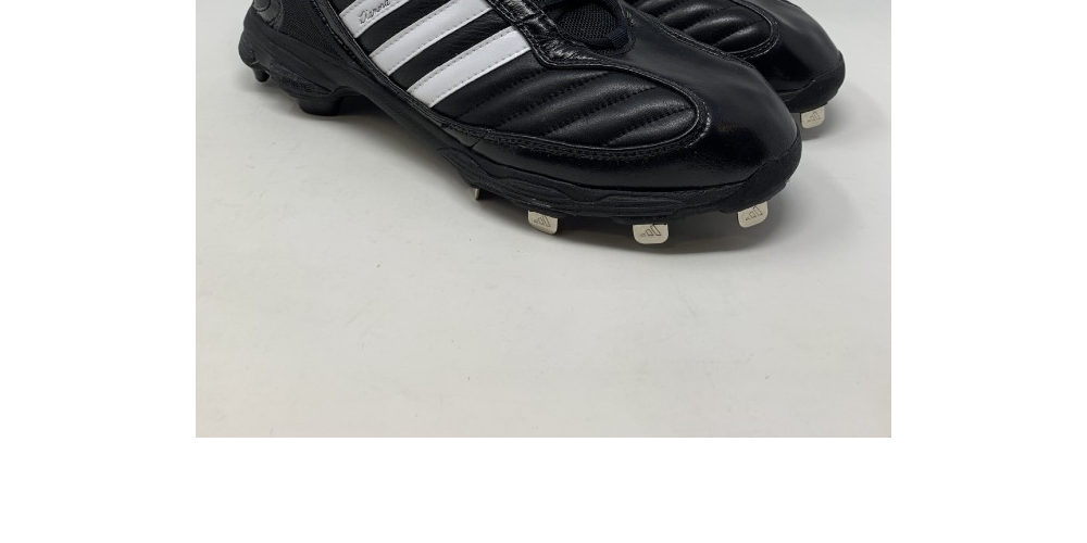 Chuteira de beisebol Adidas Diamond King SN Low masculina, preta/branca