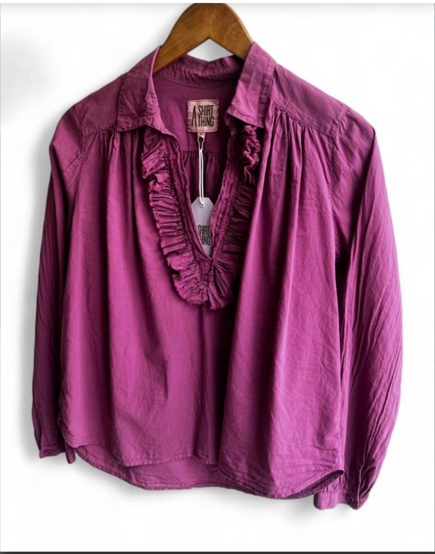 A Shirt Thing - Women's Celine Ruffled Top