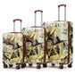 3-Piece Luggage Set – 20" / 24" / 28" ABS Spinner Suitcase with 360° Wheels & Combination Lock (City Stamps)