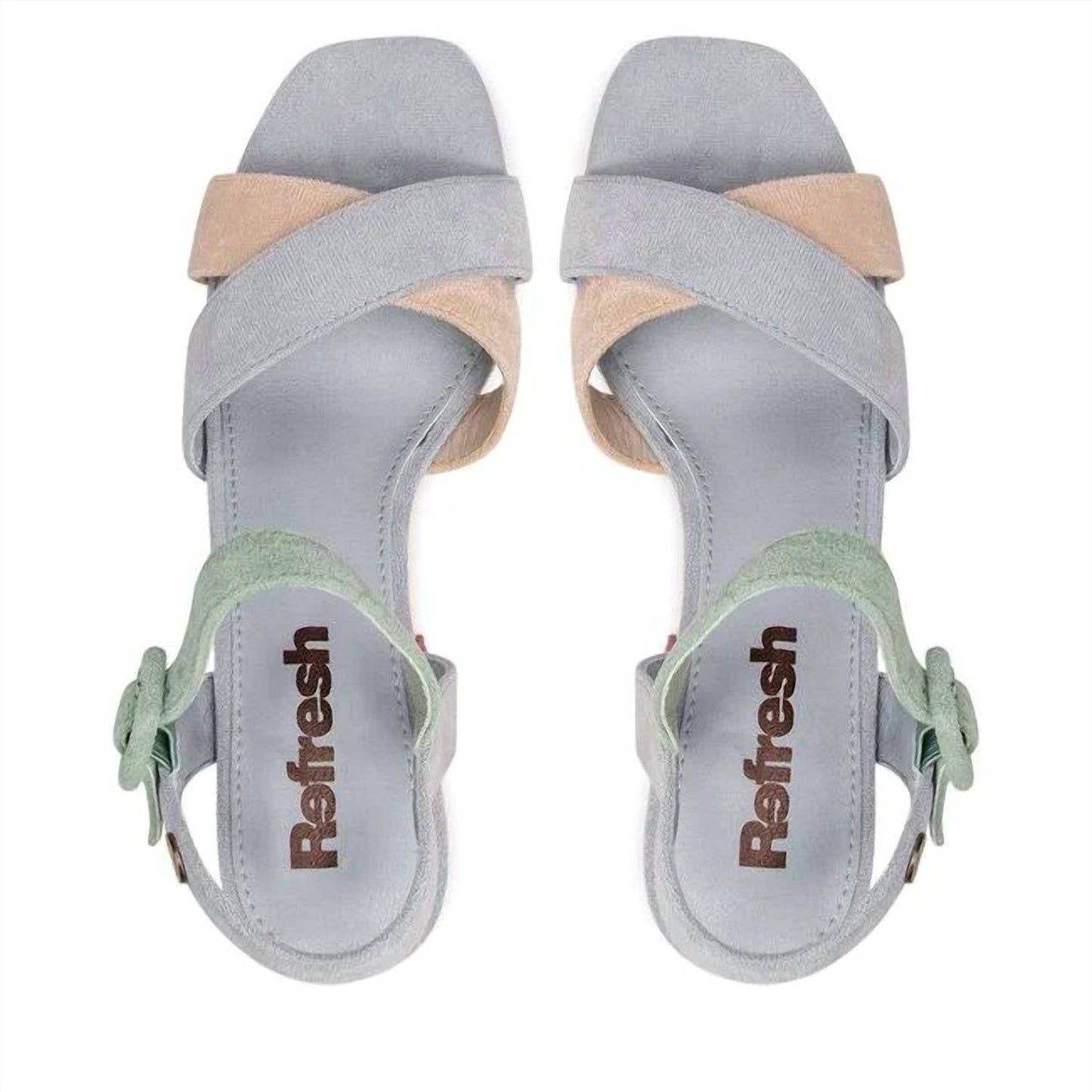 Xti - Women's Heeled Suede Sandals