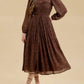 Blu Pepper - Sweetheart Neck Shirred Maxi Dress