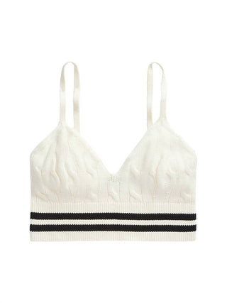 Polo Ralph Lauren - Sutiã Bralette Cricket Cable Knit de Algodão e Mistura de Algodão
