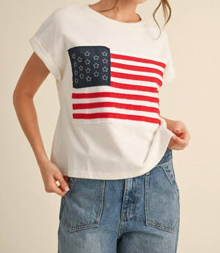 Jodifl - Ross American Flag Tee