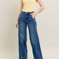 Judy Blue - High Waisted Trouser Wide Leg Jeans