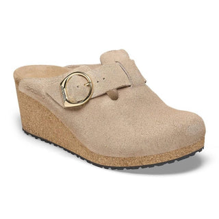 Birkenstock - Sandálias femininas com fivela de argola e fivela de fivela - Estreitas