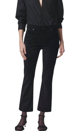 Cidadãos da Humanidade - BOTA ISOLA CROPPED EM JEANS DE VELUDO