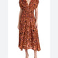 A.L.C. - Lucia Floral Smocked Midi Dress