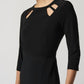 Joseph Ribkoff - Keyhole Neckline Sheath Dress